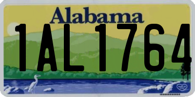 AL license plate 1AL1764