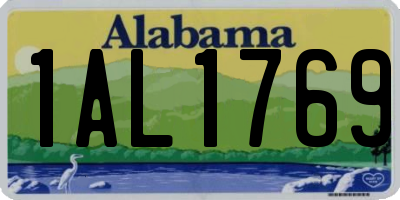 AL license plate 1AL1769