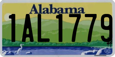 AL license plate 1AL1779