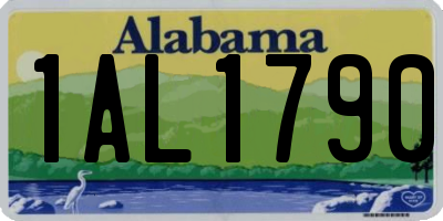 AL license plate 1AL1790