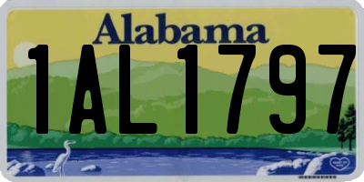 AL license plate 1AL1797