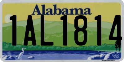 AL license plate 1AL1814