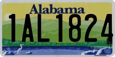 AL license plate 1AL1824