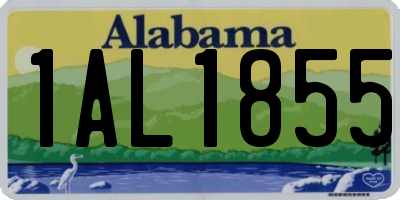 AL license plate 1AL1855