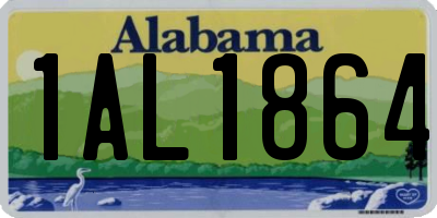 AL license plate 1AL1864