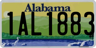 AL license plate 1AL1883