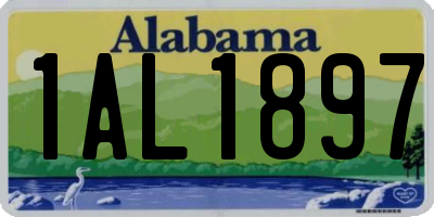 AL license plate 1AL1897