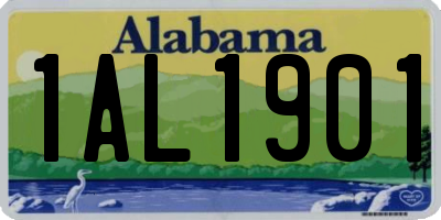AL license plate 1AL1901