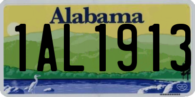 AL license plate 1AL1913