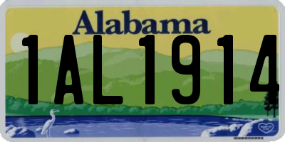 AL license plate 1AL1914
