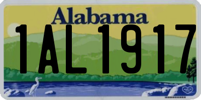 AL license plate 1AL1917