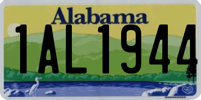AL license plate 1AL1944