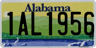 AL license plate 1AL1956
