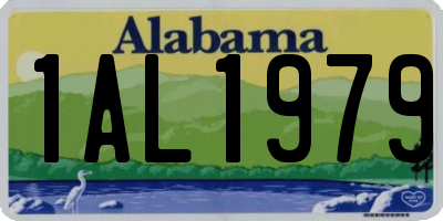 AL license plate 1AL1979
