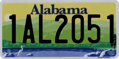 AL license plate 1AL2051