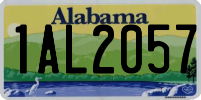 AL license plate 1AL2057