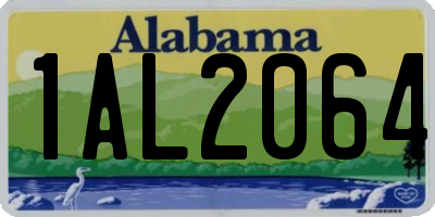 AL license plate 1AL2064