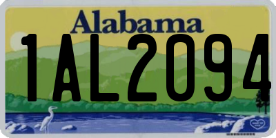 AL license plate 1AL2094