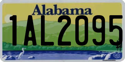 AL license plate 1AL2095