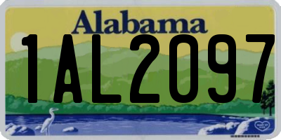 AL license plate 1AL2097
