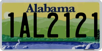 AL license plate 1AL2121