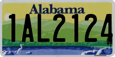 AL license plate 1AL2124