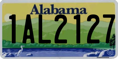 AL license plate 1AL2127