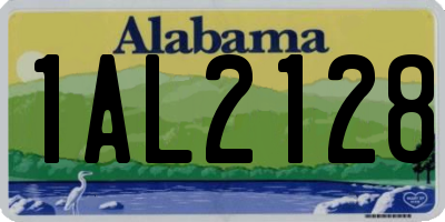 AL license plate 1AL2128
