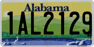 AL license plate 1AL2129