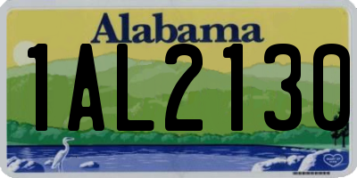 AL license plate 1AL2130