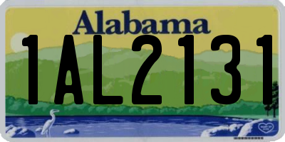 AL license plate 1AL2131