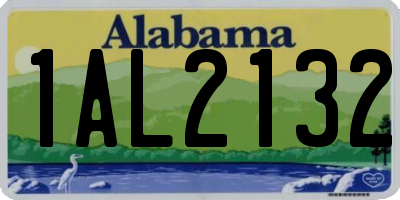 AL license plate 1AL2132