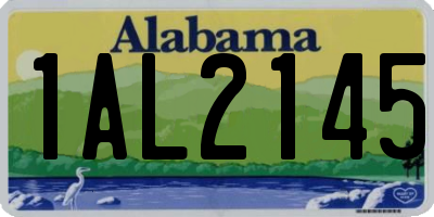 AL license plate 1AL2145