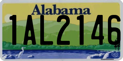 AL license plate 1AL2146