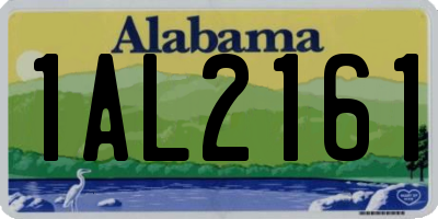 AL license plate 1AL2161