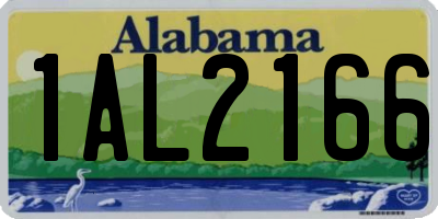 AL license plate 1AL2166