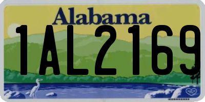 AL license plate 1AL2169