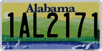AL license plate 1AL2171