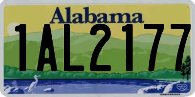 AL license plate 1AL2177
