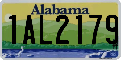 AL license plate 1AL2179