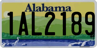 AL license plate 1AL2189
