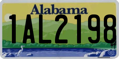 AL license plate 1AL2198