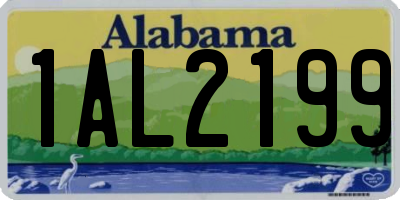 AL license plate 1AL2199