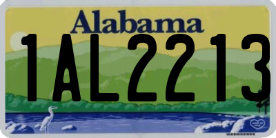 AL license plate 1AL2213