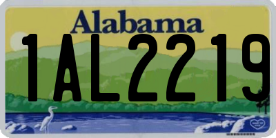 AL license plate 1AL2219