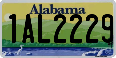 AL license plate 1AL2229