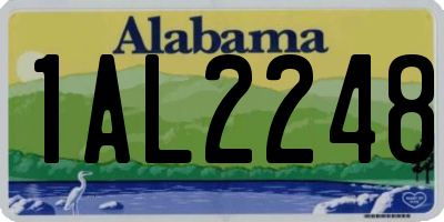 AL license plate 1AL2248