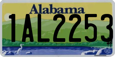 AL license plate 1AL2253