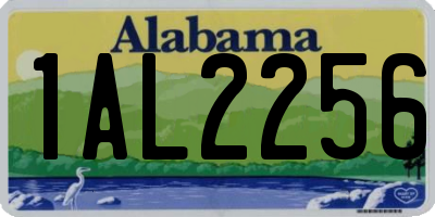 AL license plate 1AL2256