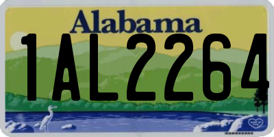 AL license plate 1AL2264